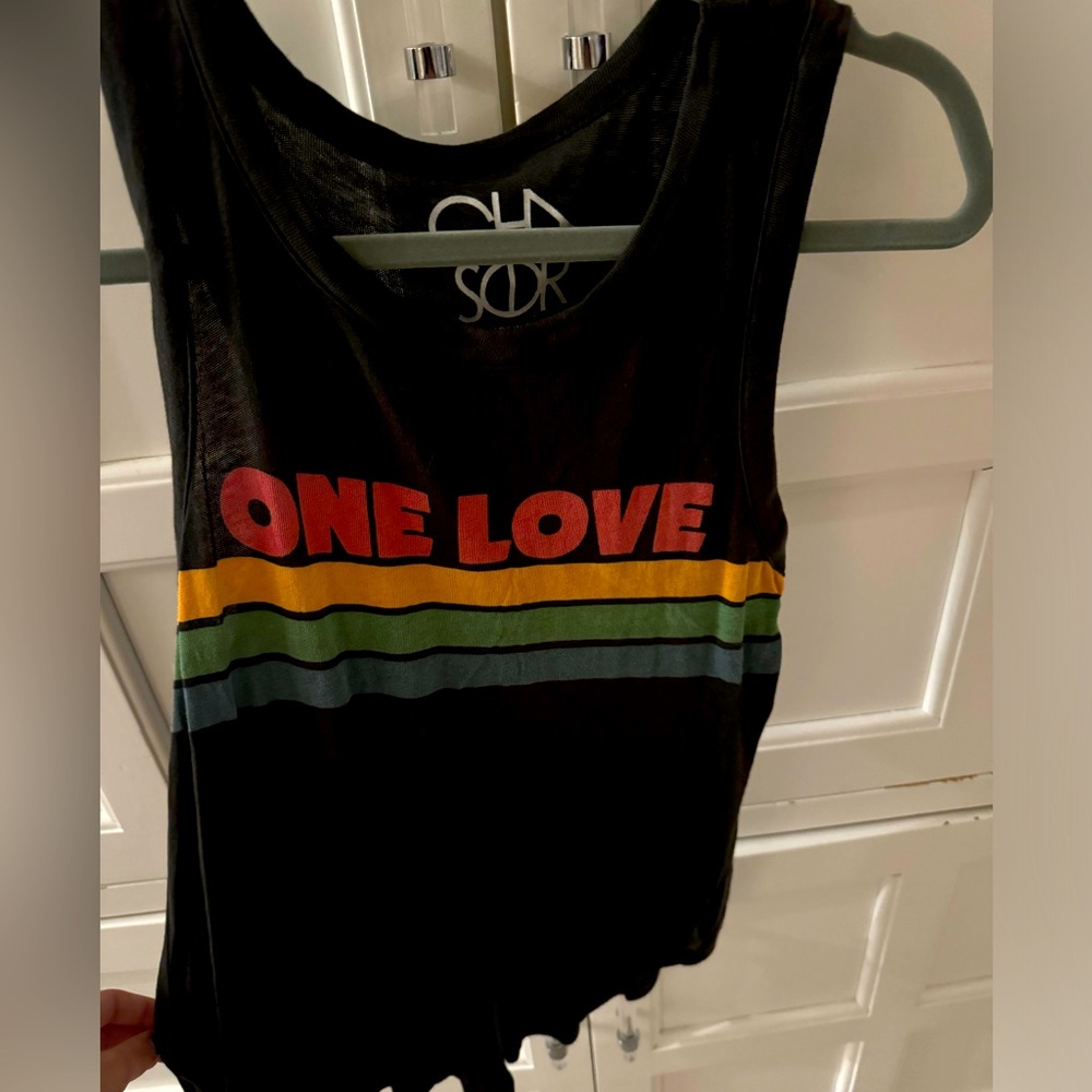 Chaser One Love tank top, size XS